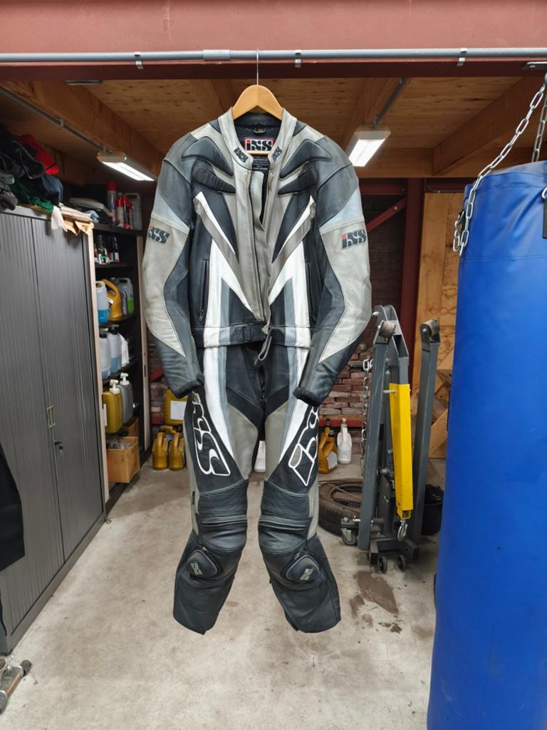 IXS Leren Motorpak - Maat 50, Motoren, Kleding | Motorkleding, Combipak, Heren, Tweedehands, Ophalen of Verzenden