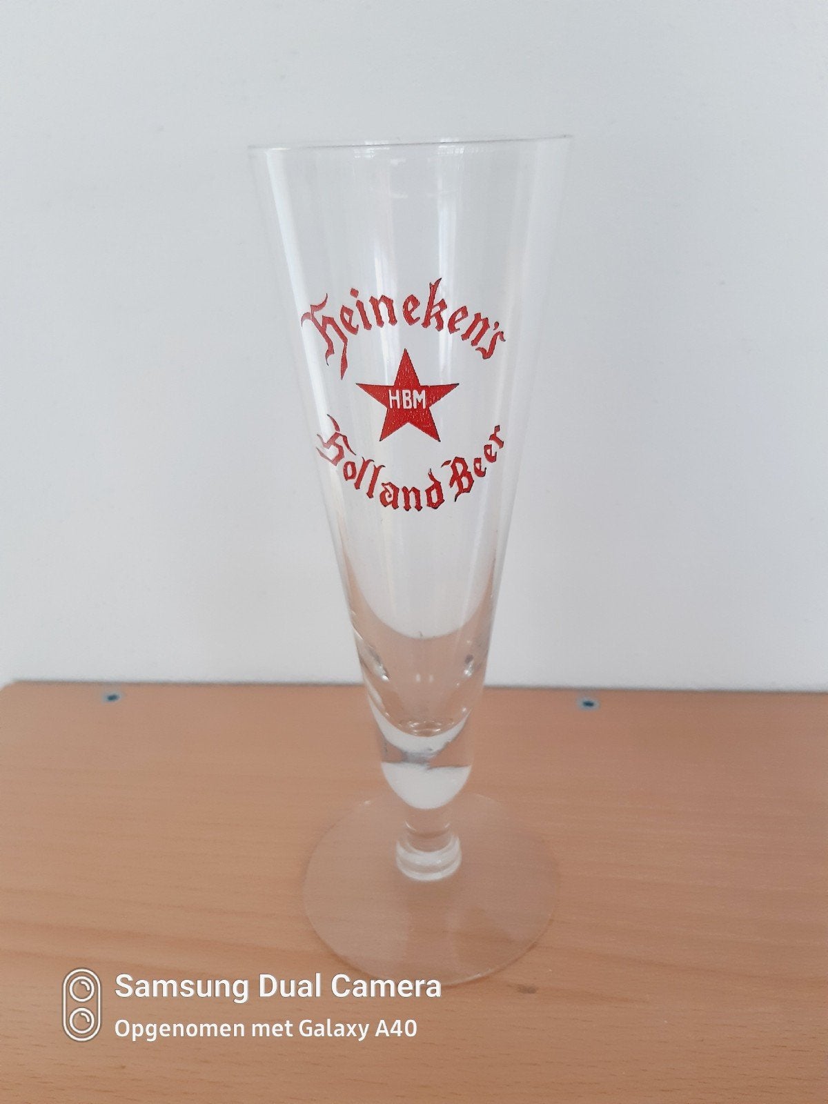 Mooie Heineken.s Holland beer voetglas grote, Ophalen of Verzenden, Zo goed als nieuw, Glas of Glazen, Heineken