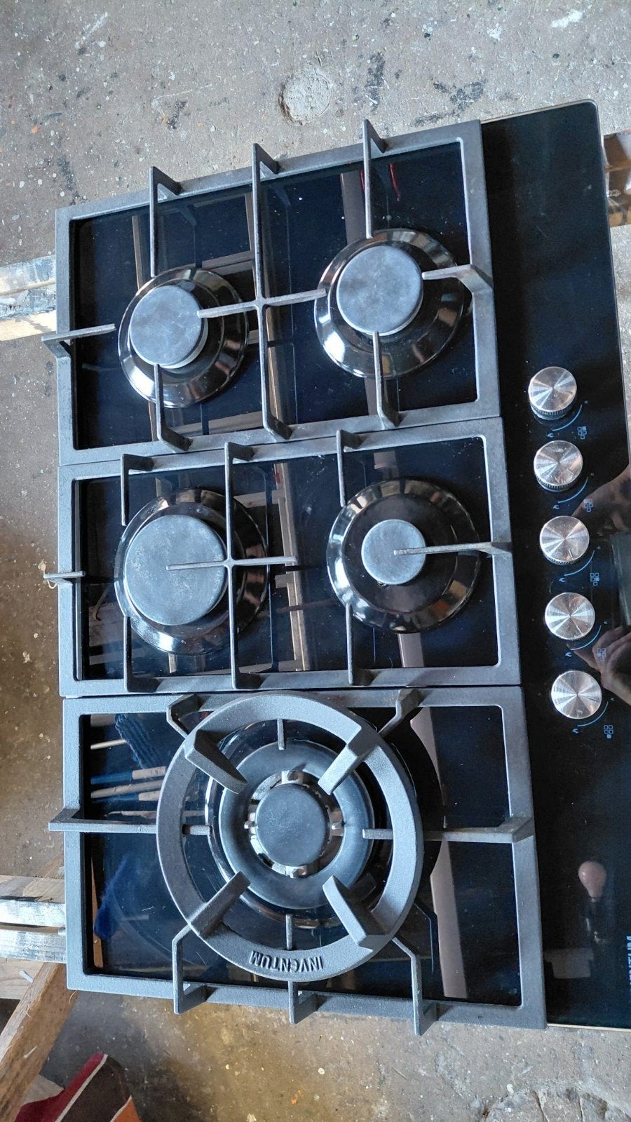Inventum IKGT523VWG L01 Gasfornuis - Gebruikt en goed werken, Ophalen, Gebruikt, Minder dan 85 cm, 60 cm of meer