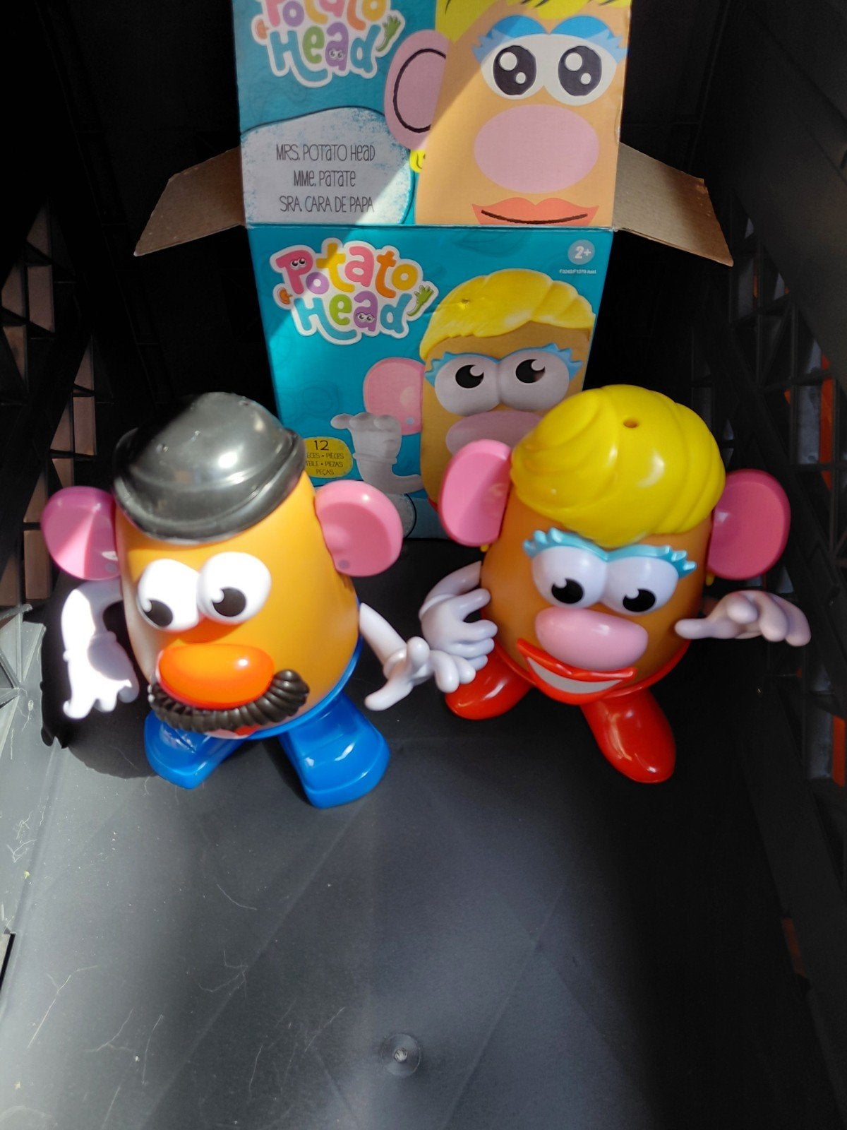Mr & Mrs Potato Head set - compleet, Mrs met doos, Ophalen of Verzenden, Zo goed als nieuw, Jongen of Meisje