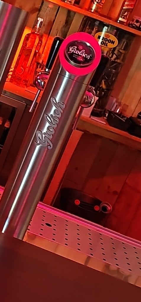 Mancave tapzuil originele Grolsch met verlichting., Verzamelen, Ophalen of Verzenden, Zo goed als nieuw, Overige typen, Grolsch