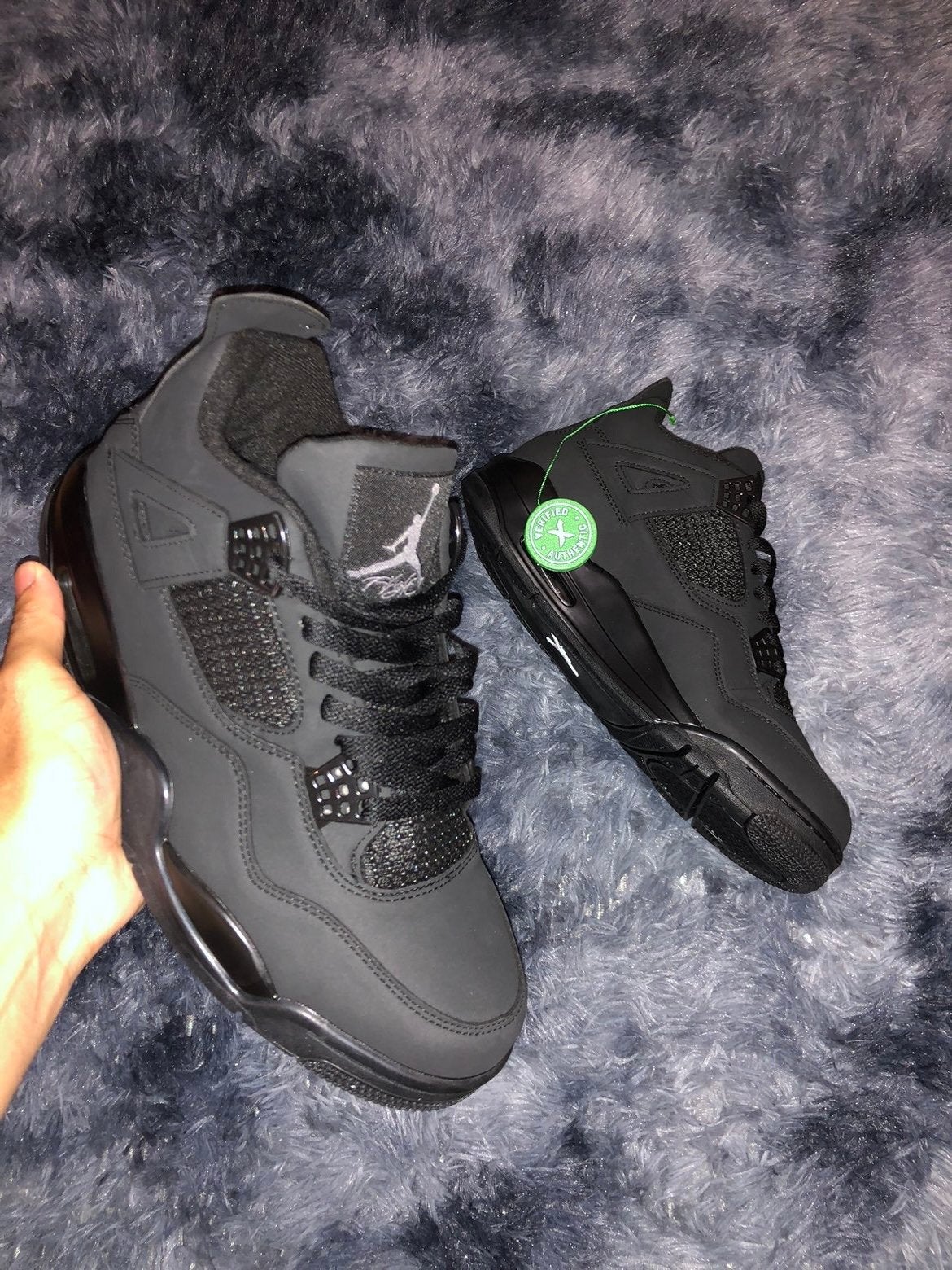 Jordan 4 black cats, Ophalen of Verzenden, Nieuw, Zwart