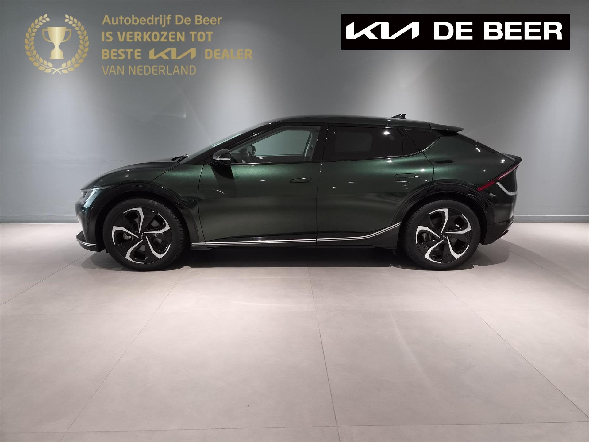 KIA Ev6 77,4kWh 325pk AWD Plus Leer/ Navi/ 20"Lm, Auto's, Automaat, Gebruikt, Zwart, Kia Top Selectie
