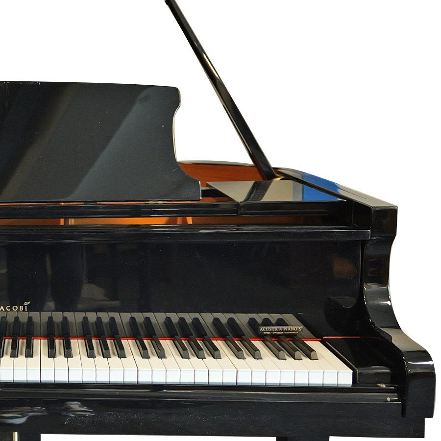 Hermann Jacobi GP160 Baby Vleugel Zwart Hoogglans, Muziek en Instrumenten, Piano's, Gebruikt, Zwart, Ophalen of Verzenden, Hoogglans