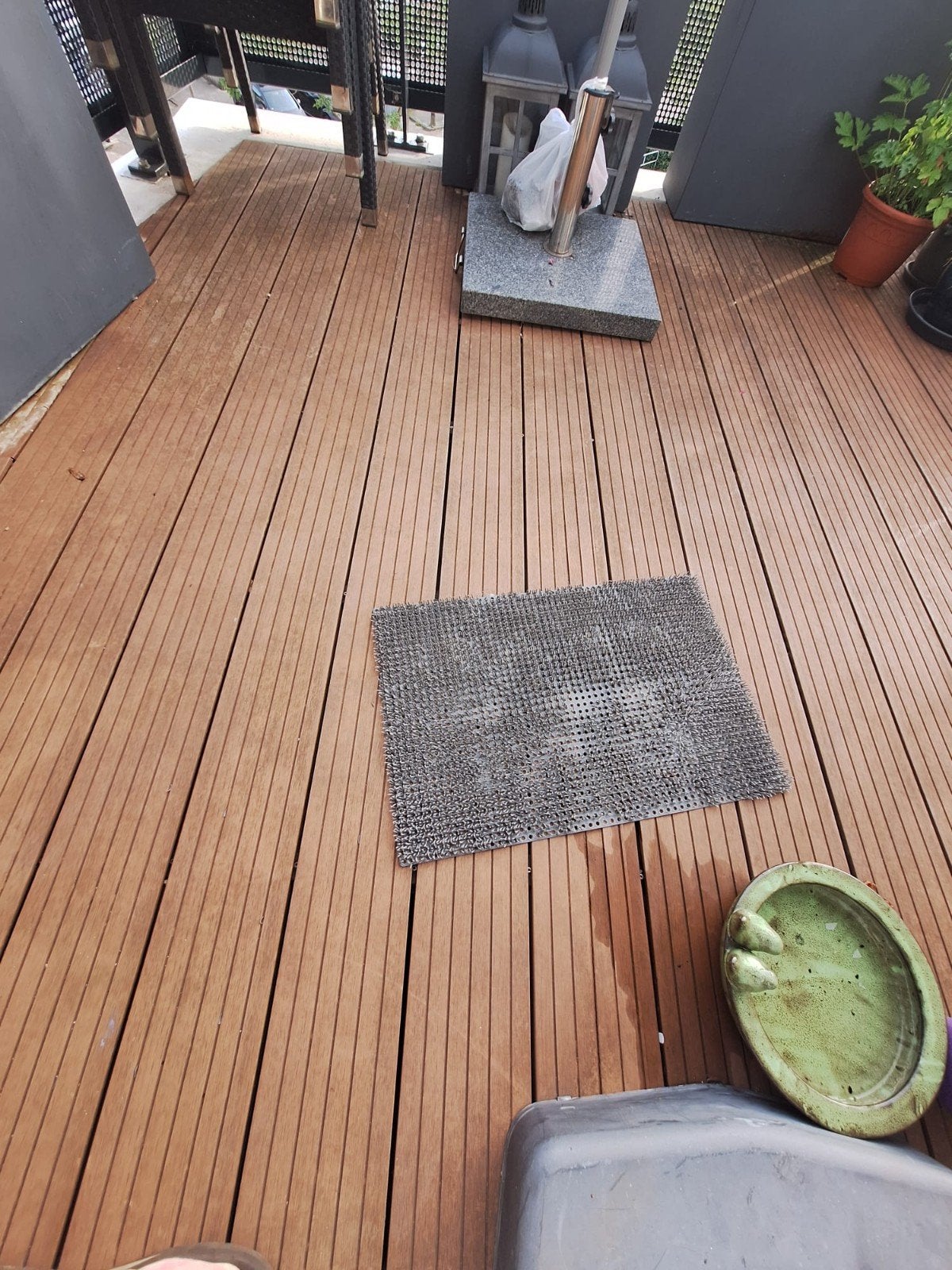 kunststof vlonderdelen, onderlatten en accessoires, Ophalen, Gebruikt, Kunststof