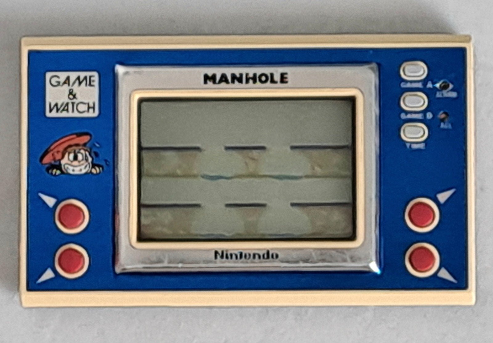 Nintendo Game & Watch Manhole NH-103, Spelcomputers en Games, Spelcomputers | Nintendo Game Boy, Ophalen of Verzenden, Gebruikt