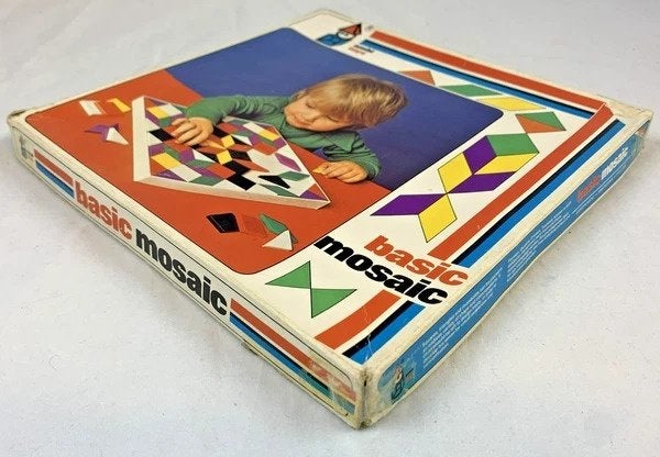 Ambi Toys Basic Mosaic vintage legspel geometrische vormen, Coolsingel 104, 3011 AG Rotterdam, Netherlands, Verzenden, Zo goed als nieuw