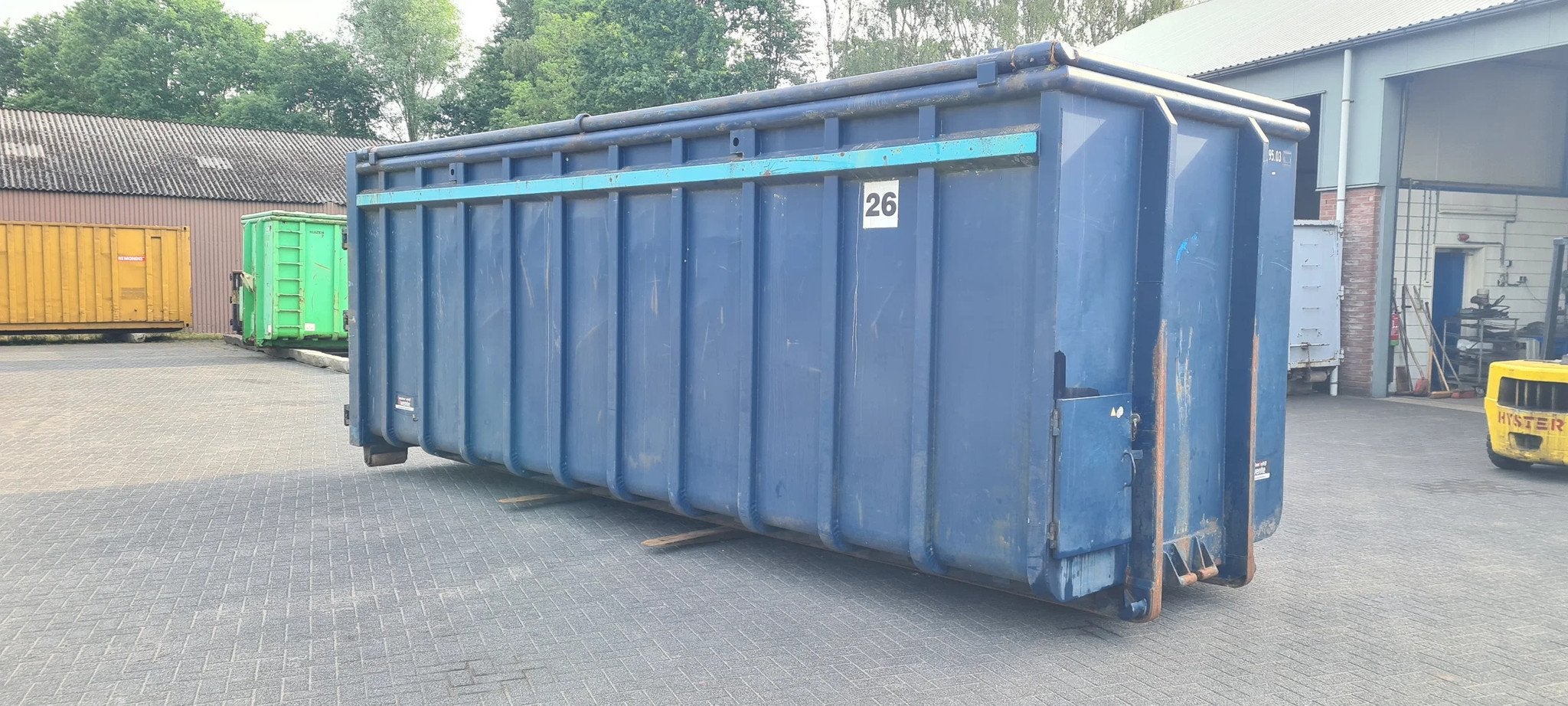 Container Containerbak 37 M3 met deksel
