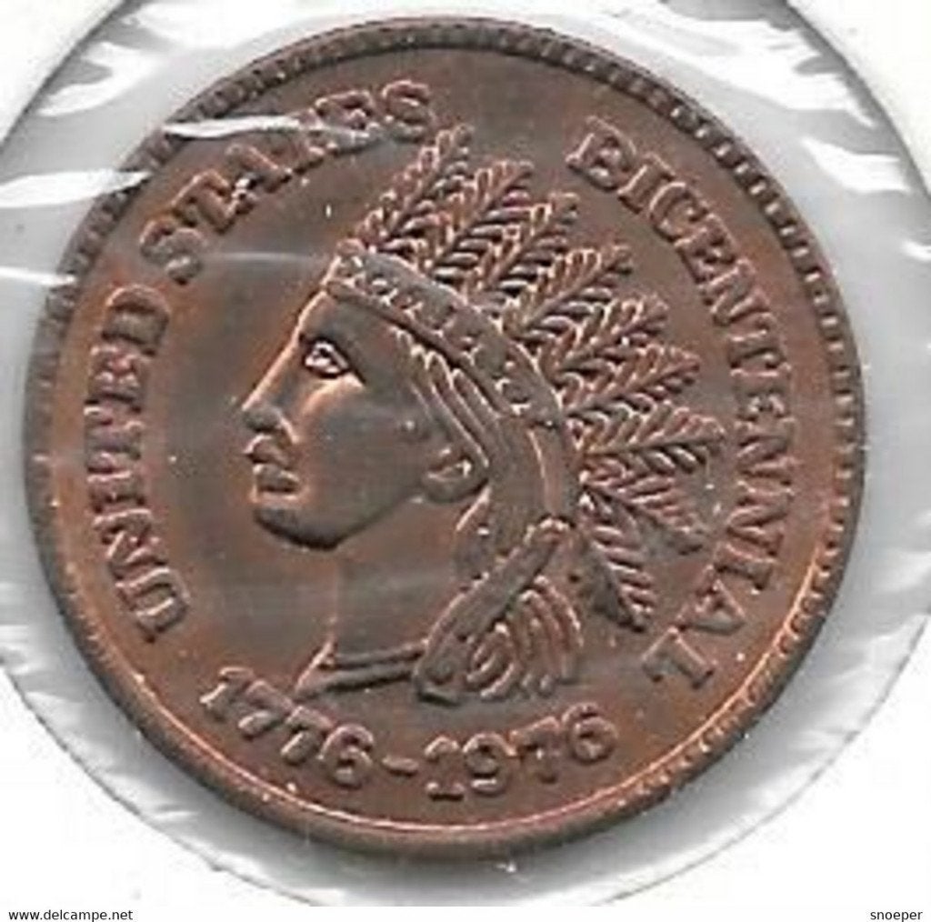 *usa 1 cent token almazar coin shop 1976, Verzenden, Noord-Amerika, Losse munt