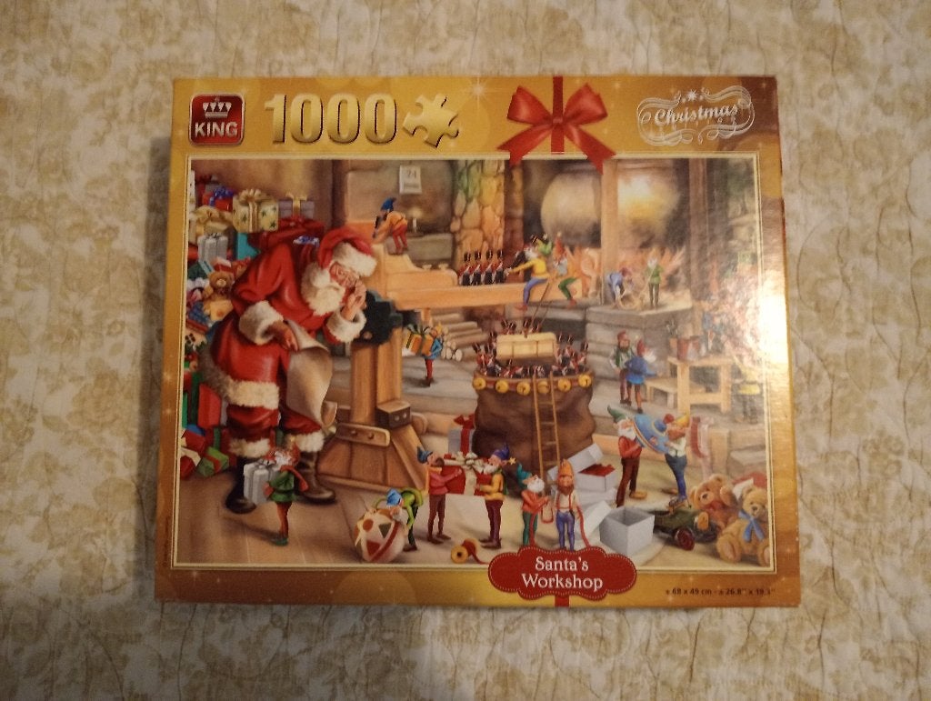 Puzzel Kerstmis, Ophalen of Verzenden, 500 t/m 1500 stukjes, Gebruikt, Legpuzzel