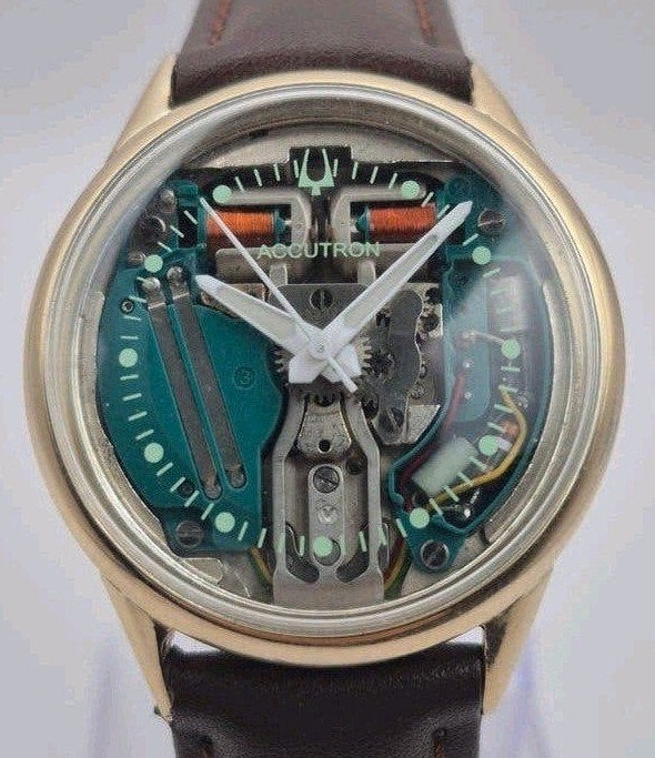 Bulova Accutron Spaceview 214 – 1966 –Vintage Horloge, Ophalen of Verzenden, Overige merken
