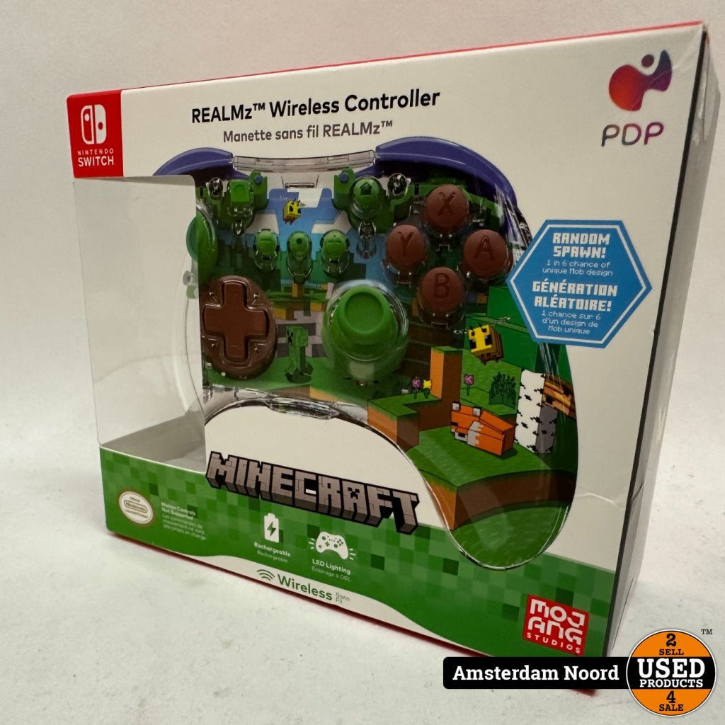 Nintendo Switch PDP Realmz Draadloze Controller Minecraft Fo, Nintendo, Nieuw, Support@nintendo.com, 11-1 Hokotate-cho, Kamitoba, Minami-ku
Kyoto 601-8501
Japan