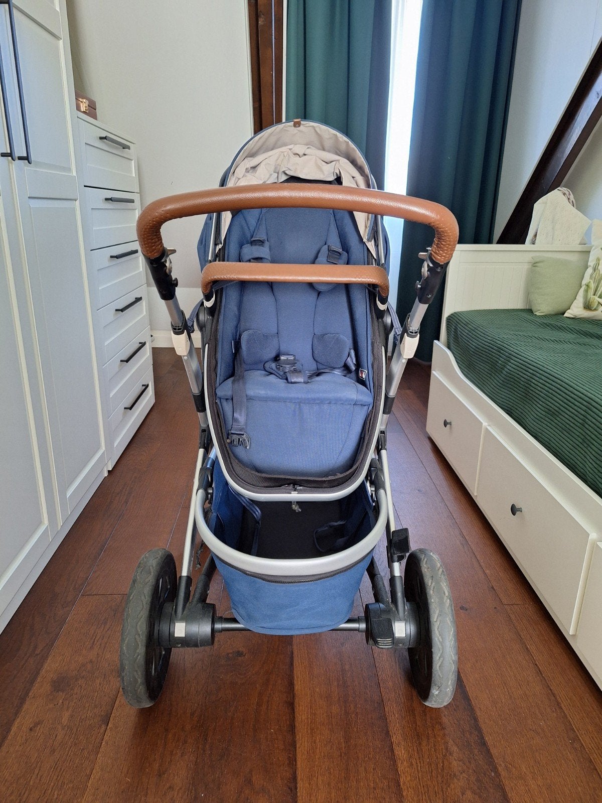 Foto 4 van Joolz Geo 2 Marine blauw met uitbreidingsset voor 2de kindje