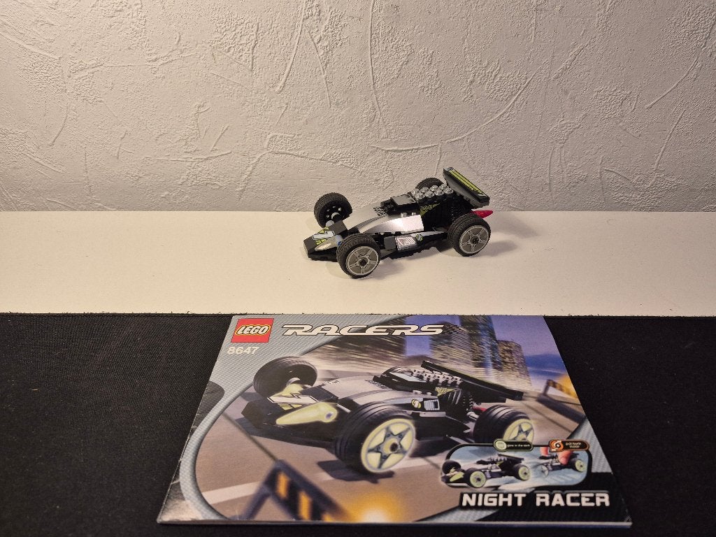 Lego Racers 8647 Night Racer, Gebruikt, Lego, Inclusief instructies, Ophalen of Verzenden