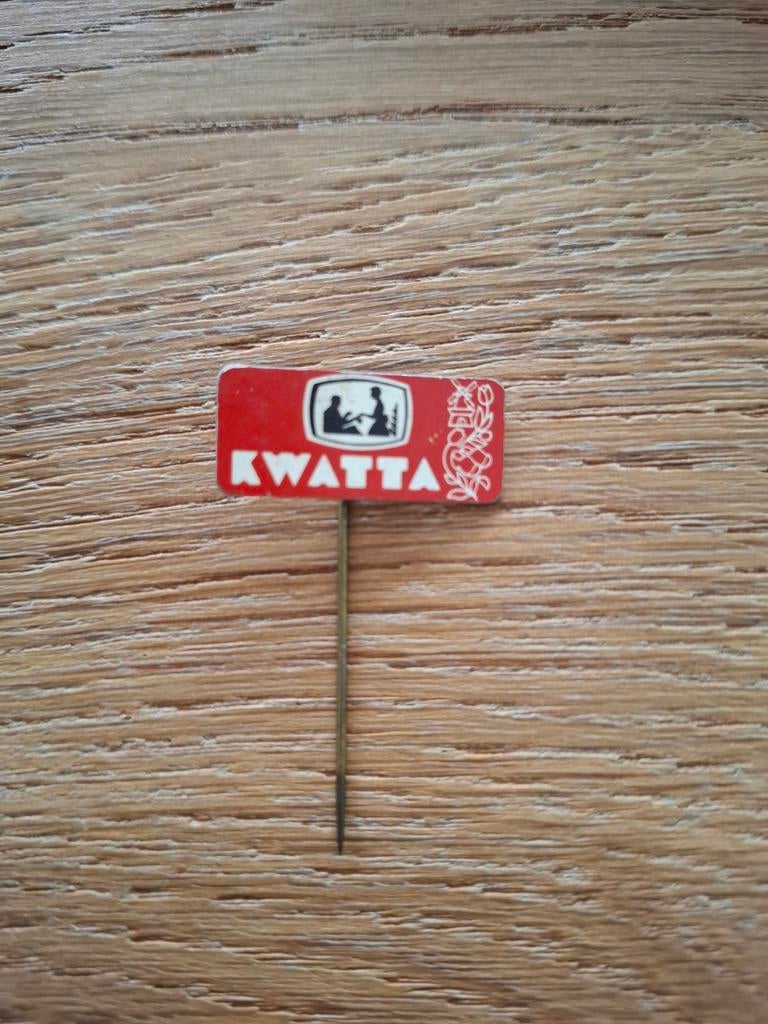 Speldje prikker pin Kwatta vintage reclame, Ophalen of Verzenden, Overige onderwerpen