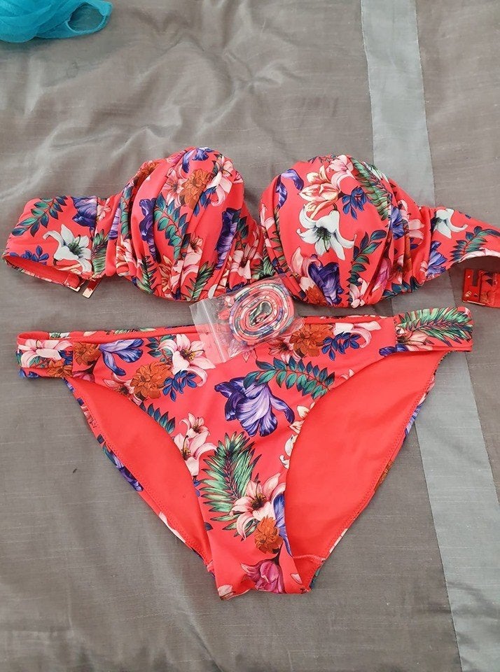 Bloemenprint Bikini Set - maat L, Ophalen of Verzenden, Nieuw, Meerkleurig, Bikini