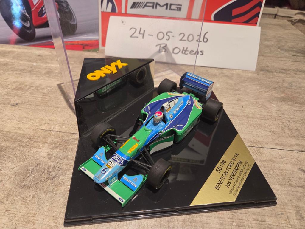 Onyx Benetton Ford B194 Jos Verstappen schaal 1:24, Ophalen of Verzenden, Gebruikt, Auto, Overige merken