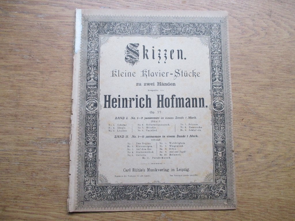 Heinrich hofann - skizzen - kleine klavier stücke - piano, Gebruikt, Klassiek, Ophalen of Verzenden, Artiest of Componist