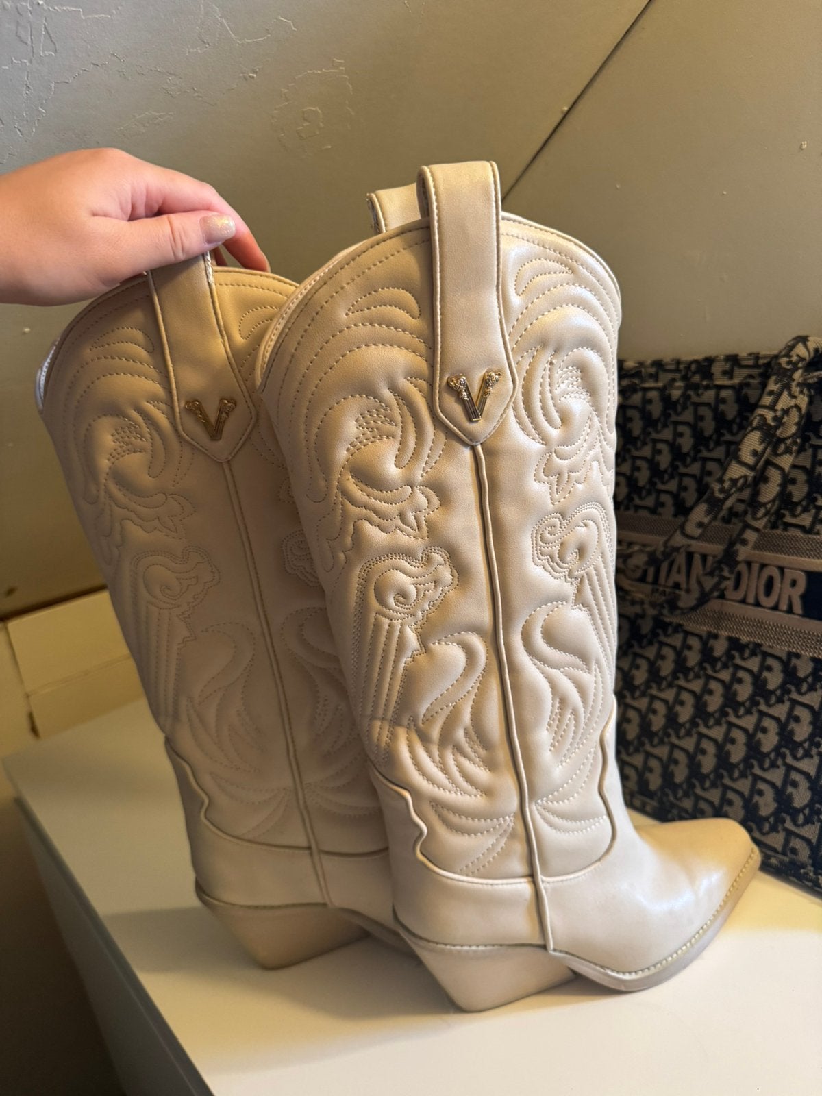 Josh V cowboy laarzen, Ophalen of Verzenden, Zo goed als nieuw, Beige