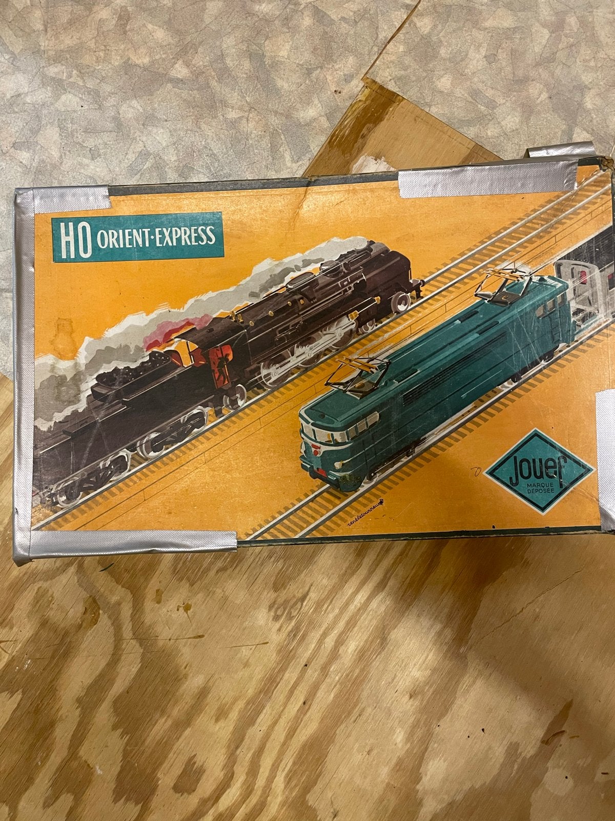 Jouef HO Orient-Express Treinset met Rails en Trafo, Gelijkstroom, Jouef, Ophalen of Verzenden, Analoog