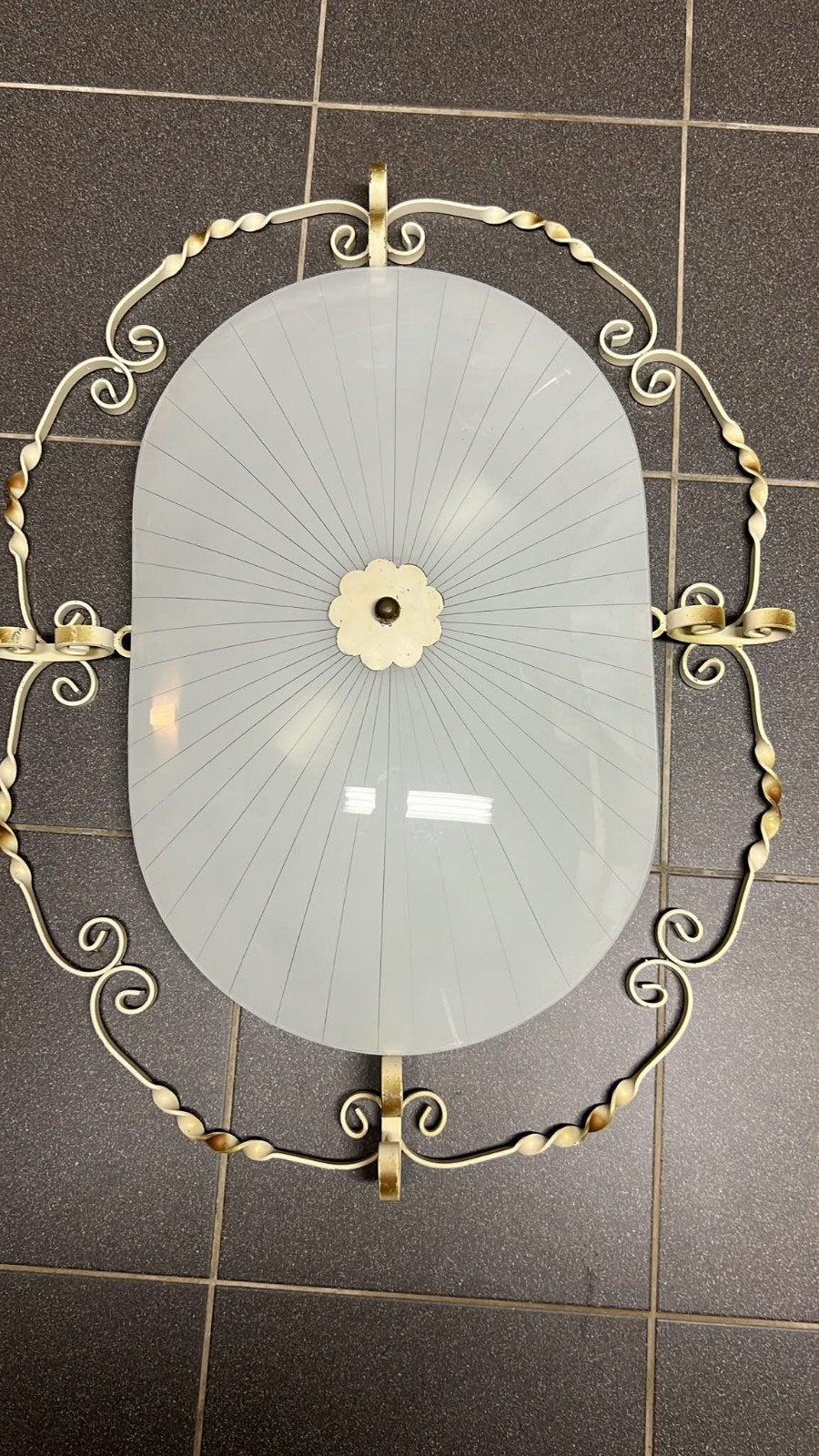 Vintage plafonnière. Lamp, Ophalen of Verzenden