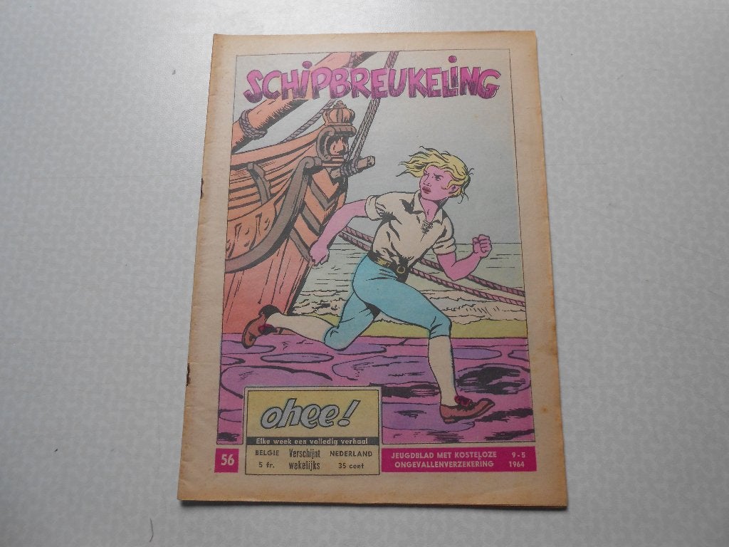 Ohee 56 Schipbreukeling 1964., Eén stripboek, Ophalen of Verzenden, Zo goed als nieuw, Paul Cuvelier