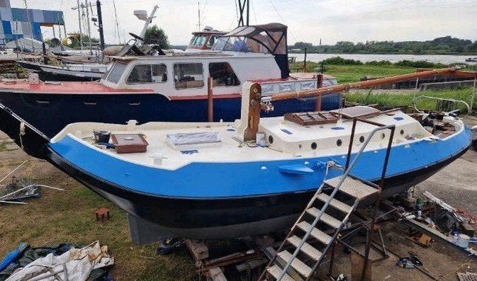 Gipon Schokker 12.50m, Ophalen of Verzenden, Gebruikt, Staal, Diesel