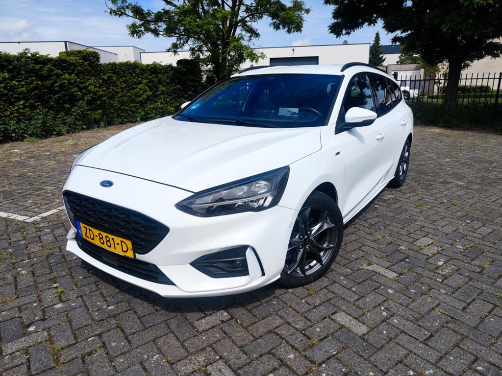 Ford Focus ST line dealer onderhouden 125pk 2019 Wit, Auto's, Ford, 125 pk, Lichtsensor, Euro 6, 1283 kg