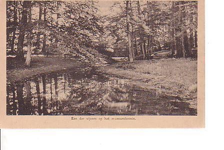 Ansichtkaart	Arnhem	Nederlands Openluchtmuseum	Vijver, Verzenden, 1940 tot 1960, Ongelopen, Gelderland