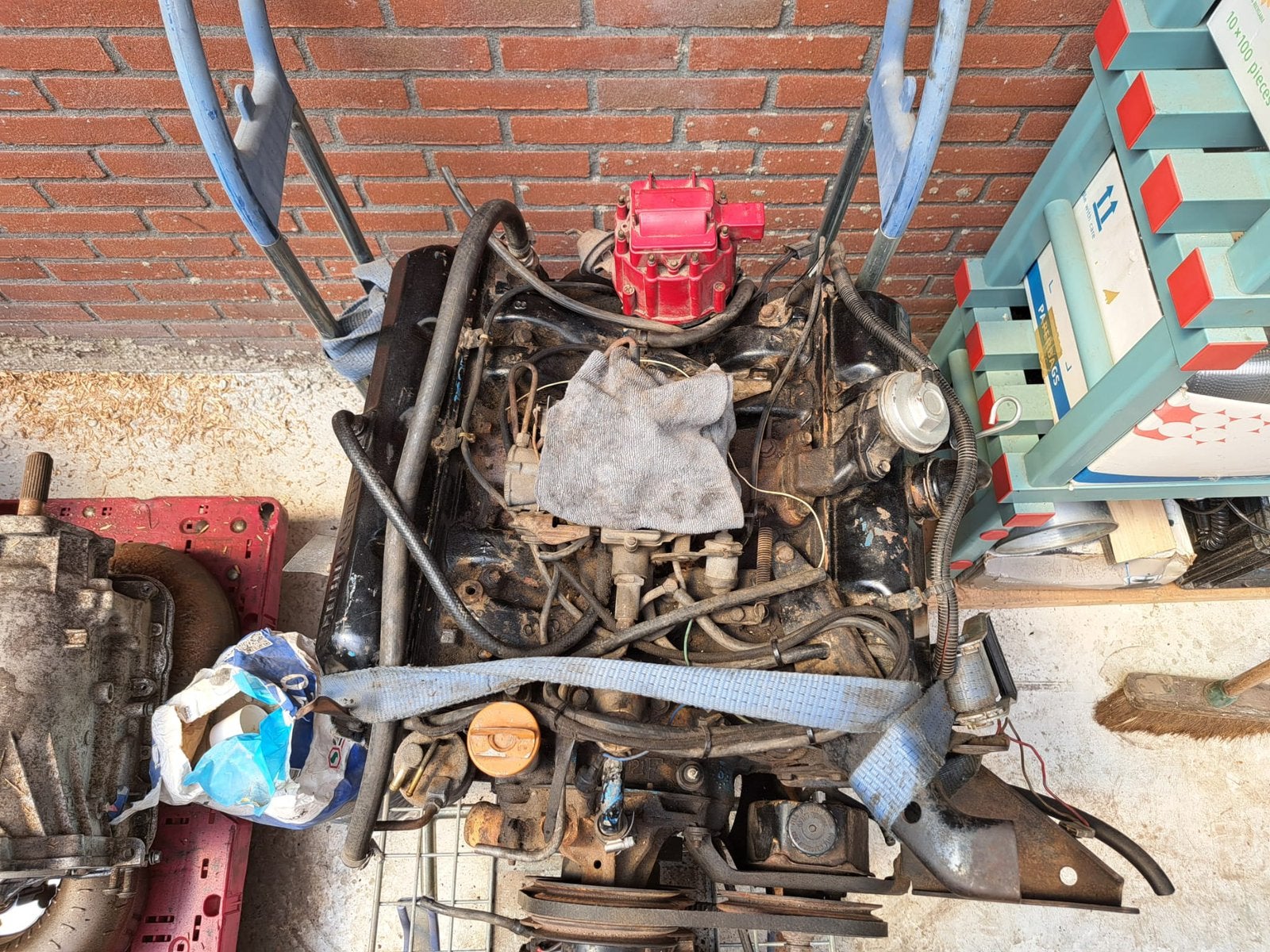 Pontiac 455 bigblock met de goede pks, Auto-onderdelen, Motor en Toebehoren, Ophalen of Verzenden, Pontiac