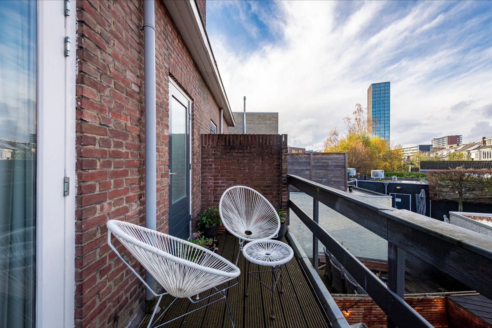 Balkonsetje: 2 stoelen en tafeltje, Tuin en Terras, Tuinsets en Loungesets, Gebruikt, Tuinset, Overige materialen, 2 zitplaatsen