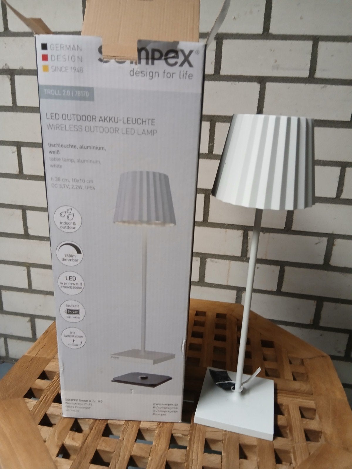 Oplaadbare lamp verlichting licht huis wonen interieur, Ophalen