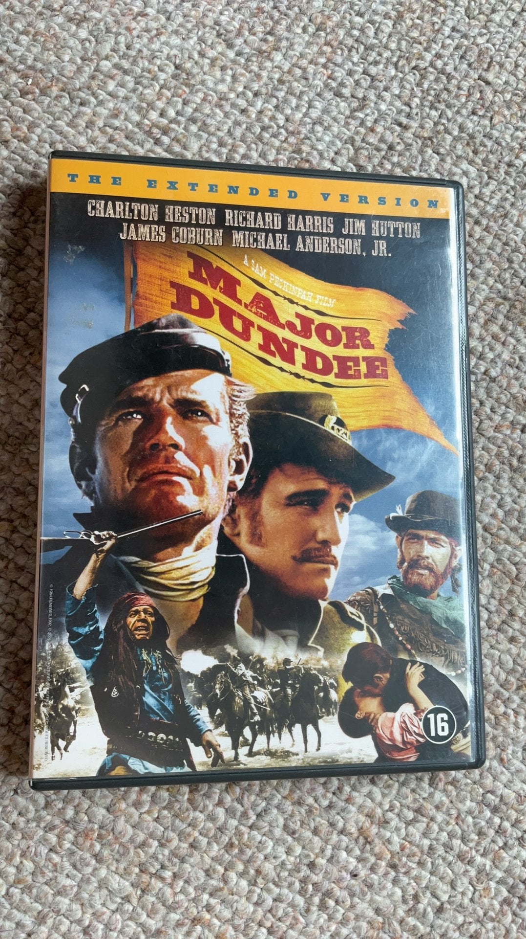 MAJOR DUNDEE., 1960 tot 1980, Engels, Nederlands, Ophalen of Verzenden