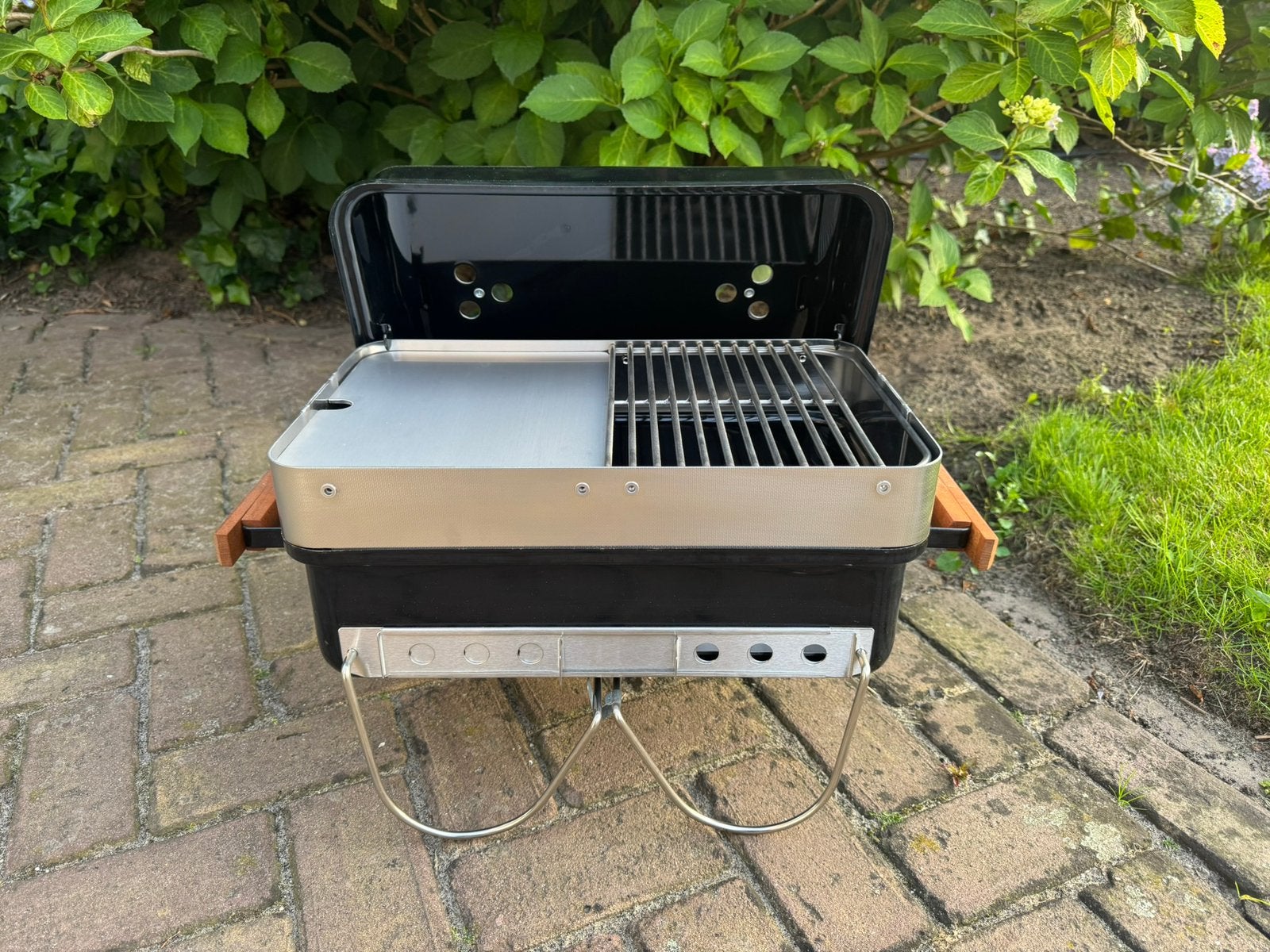 WGA RVS 5mm rooster/plancha/verhoger combi, Ophalen of Verzenden, Nieuw, Met accessoires