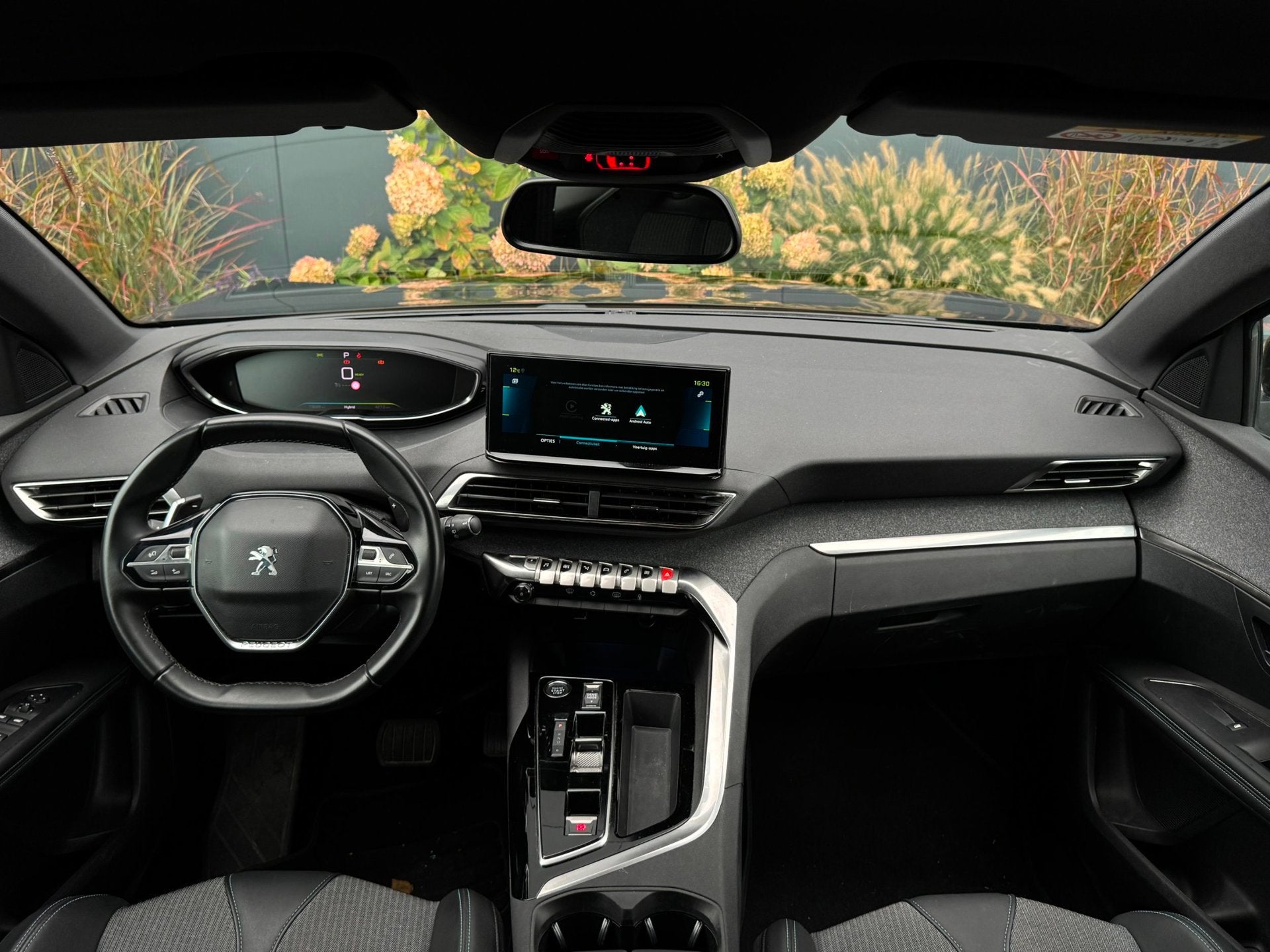Peugeot 3008 1.6 HYbrid 225 Allure | Dodehoek | Camera | Sta, Auto's, Dealer onderhouden, Zwart, 4 cilinders, Met garantie (alle)