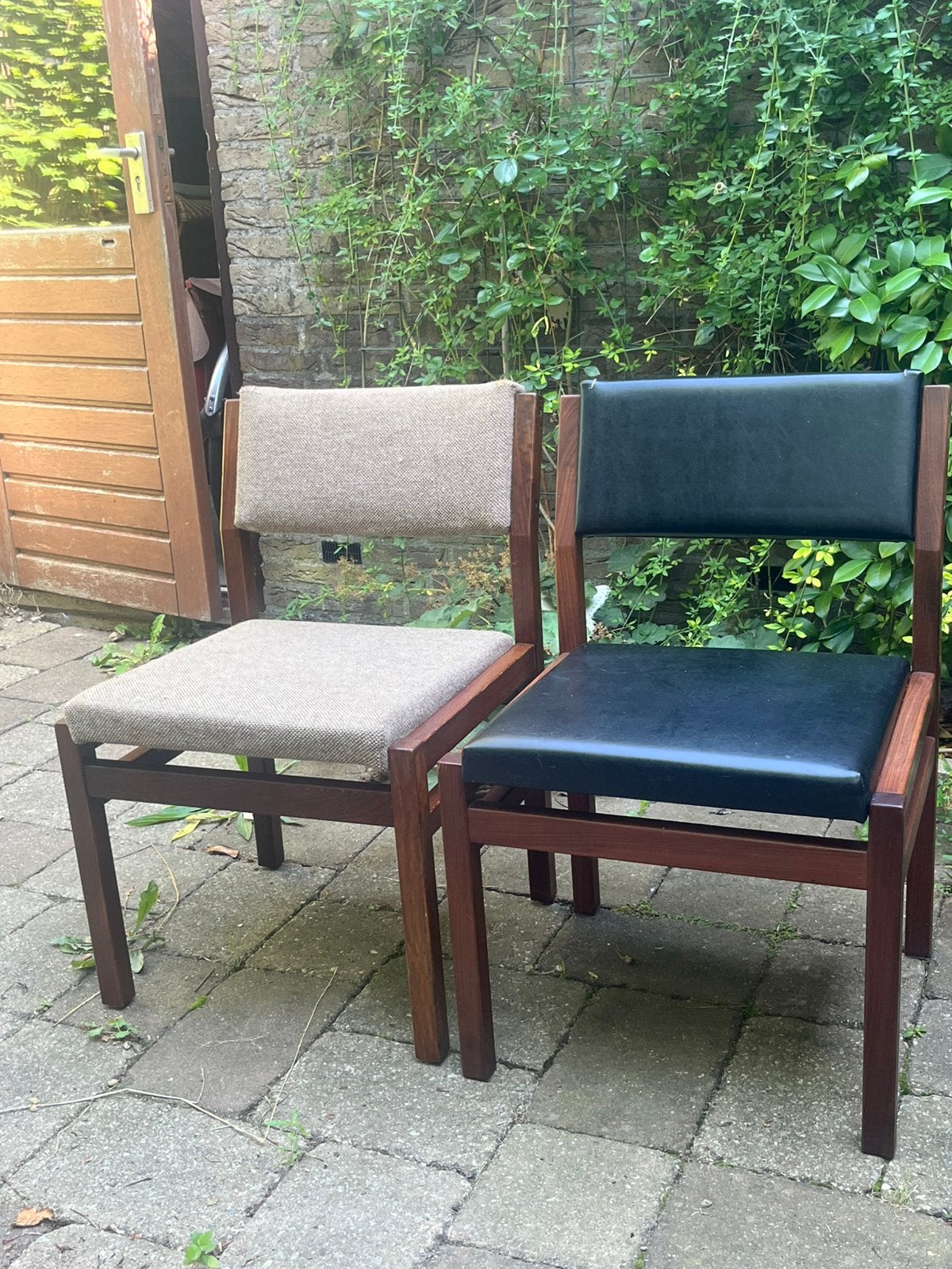 Twee Pastoe stoelen wengé japanse serie voor eettafel, Huis en Inrichting, Stoelen, Gebruikt, Twee, Bruin, Ophalen of Verzenden