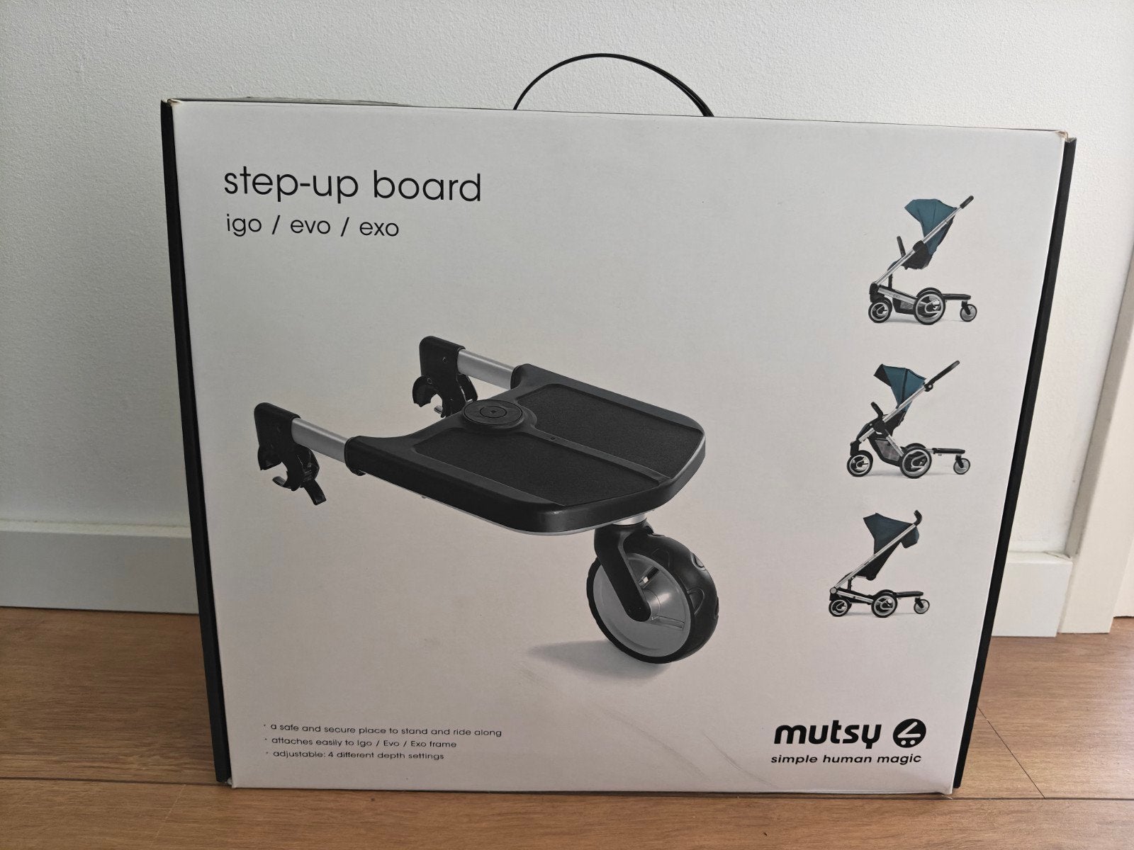 Mutsy meerijdplankje voor Igo/Evo/Exo kinderwagen, Ophalen, Gebruikt, Mutsy