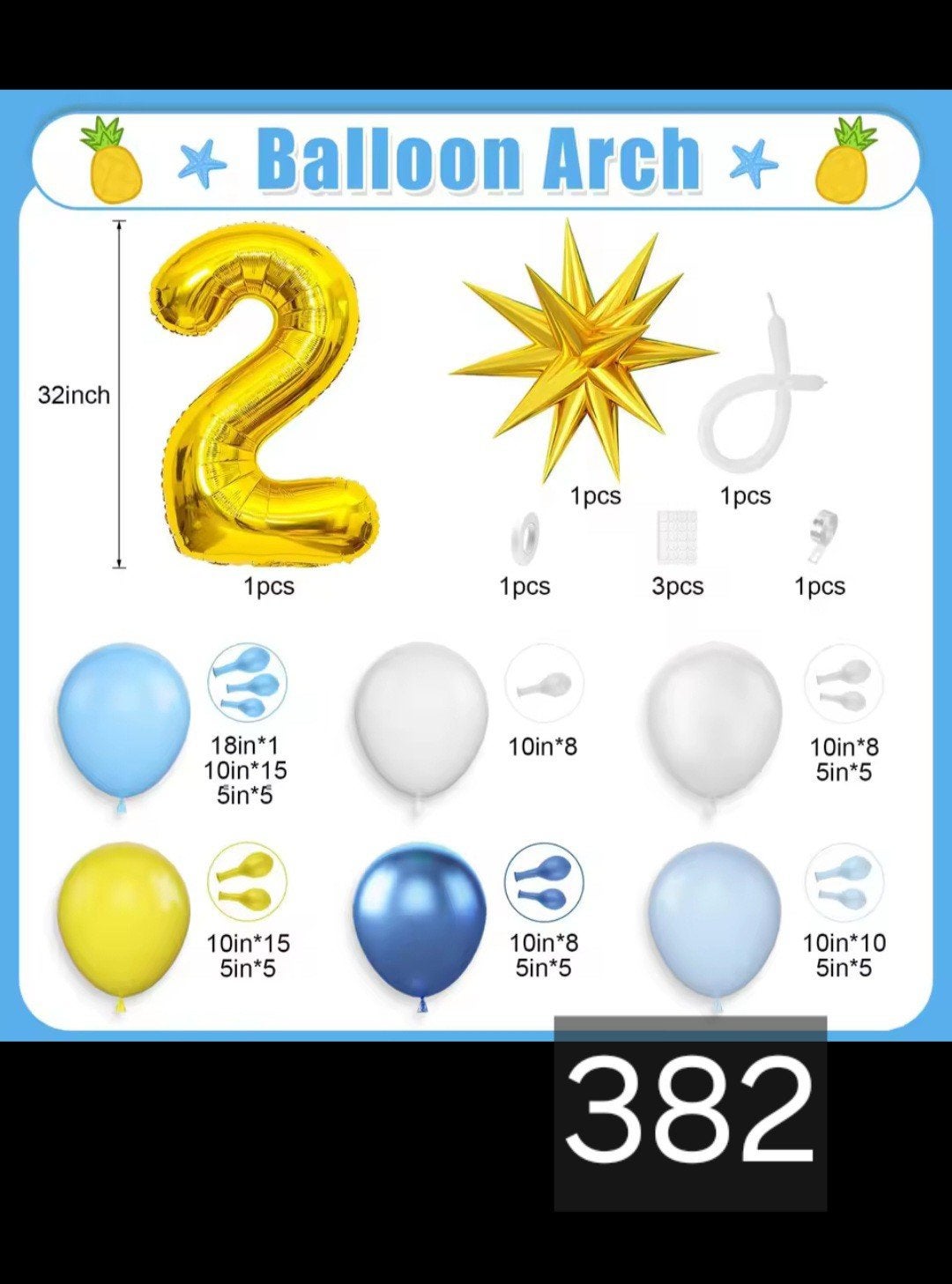 Ballonnenboog set - Nieuw, Ophalen, Nieuw, Versiering, Verjaardag