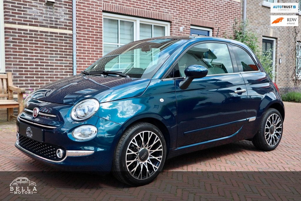 Fiat 500 1.0 Hybrid Star | Apple CarPlay | Beats Audio | Pan, Voorwielaandrijving, Gebruikt, Zwart, Leder en Stof
