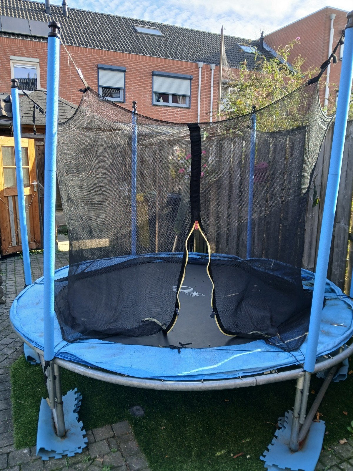 Trampoline met veiligheidsnet - Gebruikt, Kinderen en Baby's, Ophalen, Gebruikt