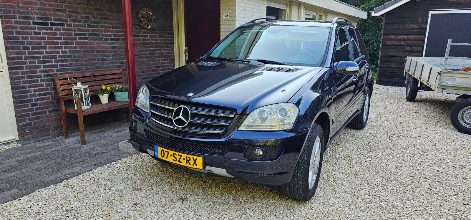 Mercedes-Benz M-Klasse 5.0 Ml500 4MATIC AUT 2006 Blauw, LPG., Auto's, Mercedes-Benz, Automaat, 8 cilinders, Blauw, Origineel Nederlands