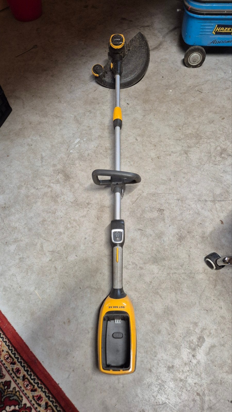 stiga strimmer, Tuin en Terras, Heggenscharen, Ophalen, Zo goed als nieuw, Accu, Stiga