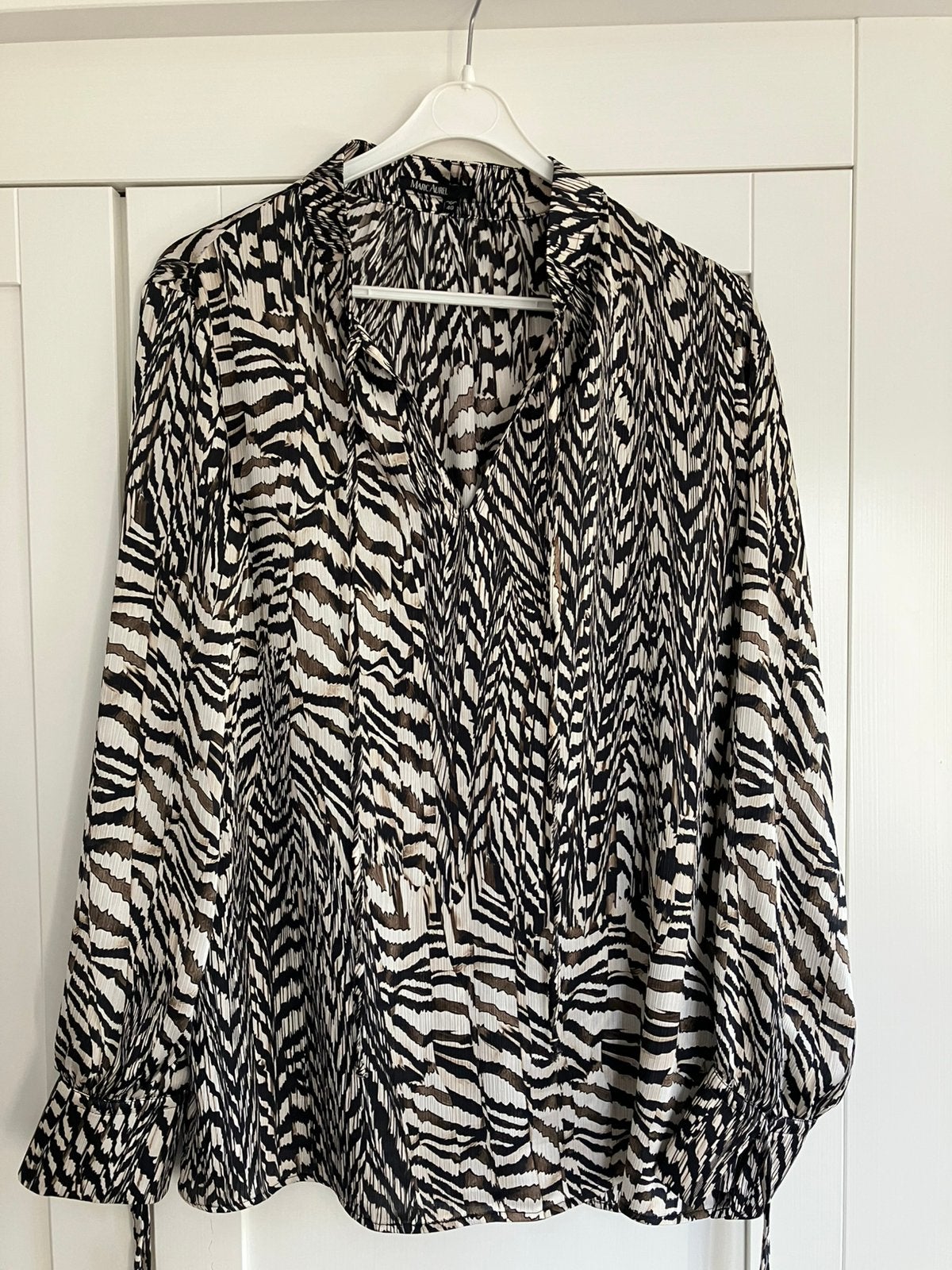 Blouse, maat 40, Marc Aurel, Kleding | Dames, Blouses en Tunieken, Ophalen of Verzenden, Zo goed als nieuw, Maat 38/40 (M), Beige