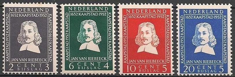 Riebeeck serie 578 - 581 XX. ADV. no.11 L., Verzenden, Na 1940