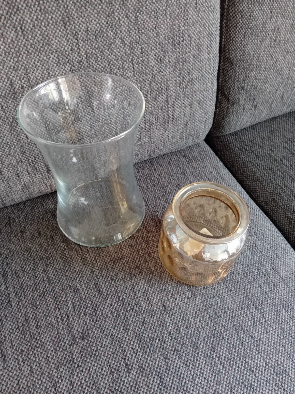 Alleen het kleine vaasje heb ik nog. De grote is al weg., Ophalen, Gebruikt, Transparant, Glas