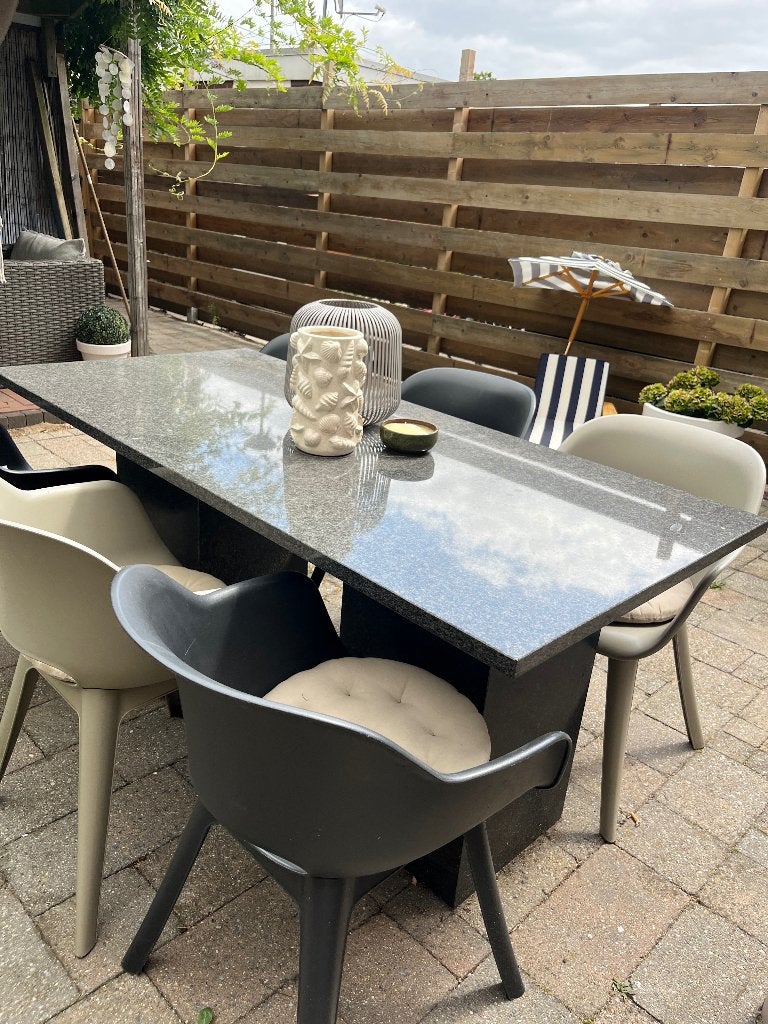 Granieten tuin tafel, Ophalen, Zo goed als nieuw, Rechthoekig, Overige materialen