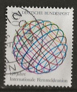 Duitsland 109, cirkels, Verzenden, BRD, Gestempeld