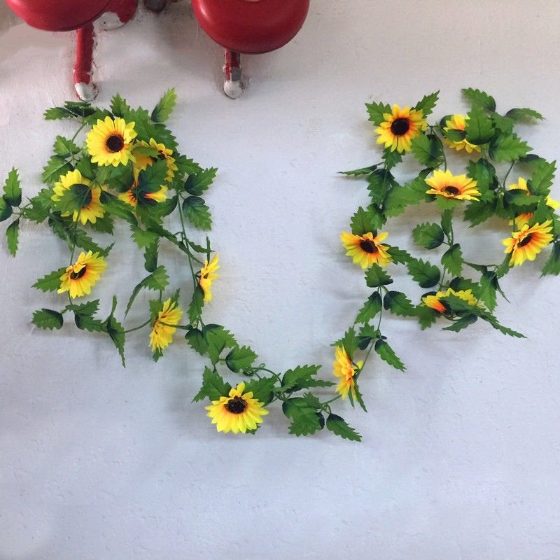 Kunst Zonnebloem Slinger / Nep Plant Namaak Bloem Hangplant, Huis en Inrichting, Woonaccessoires | Kunstplanten en Kunstbloemen