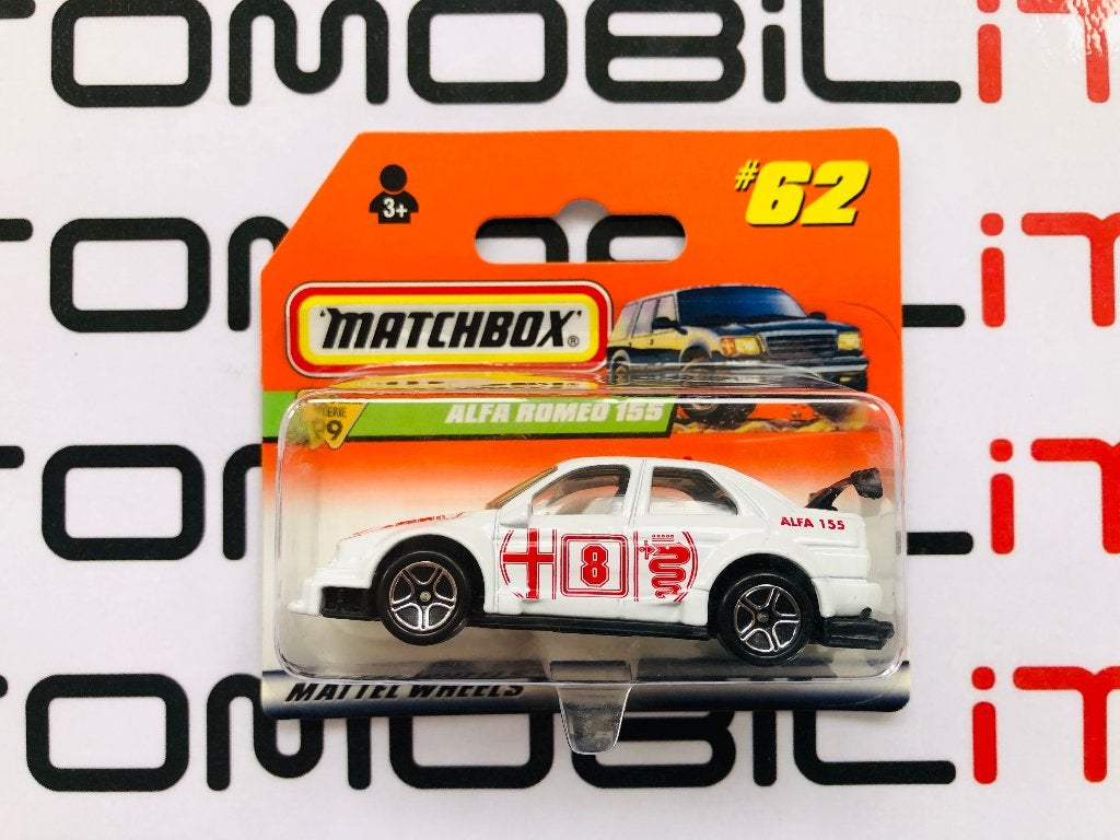 Alfa Romeo 155 DTM wit #62 Matchbox, Ophalen of Verzenden, Nieuw, Auto, Matchbox
