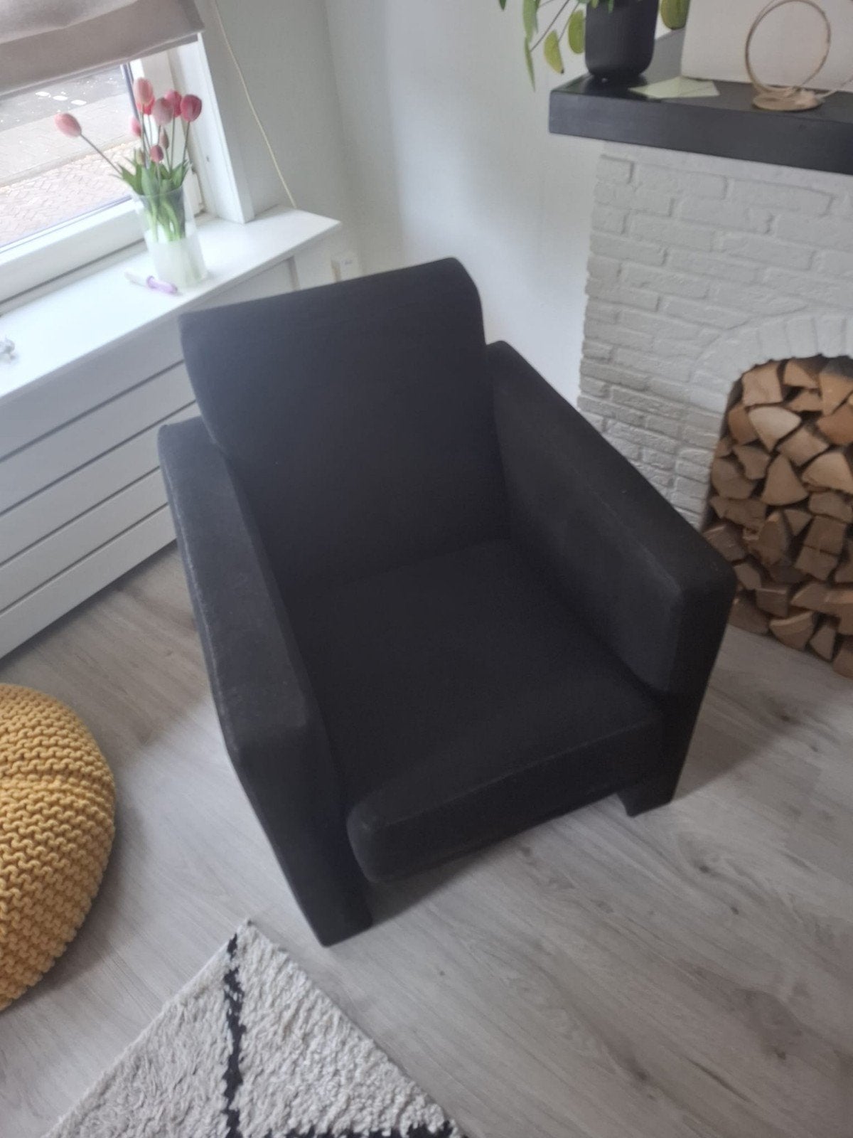 Comfortabele fauteuil - Made in Holland, Ophalen, Gebruikt, Zwart, Eén